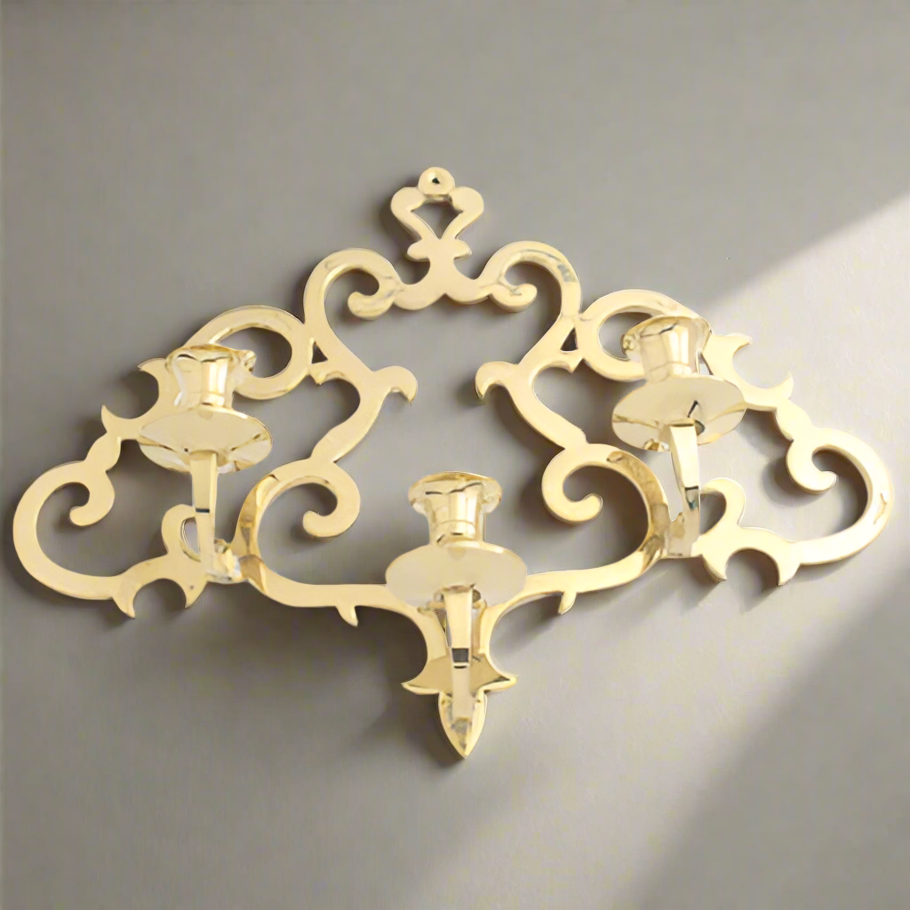 Brass Triple Candleholder