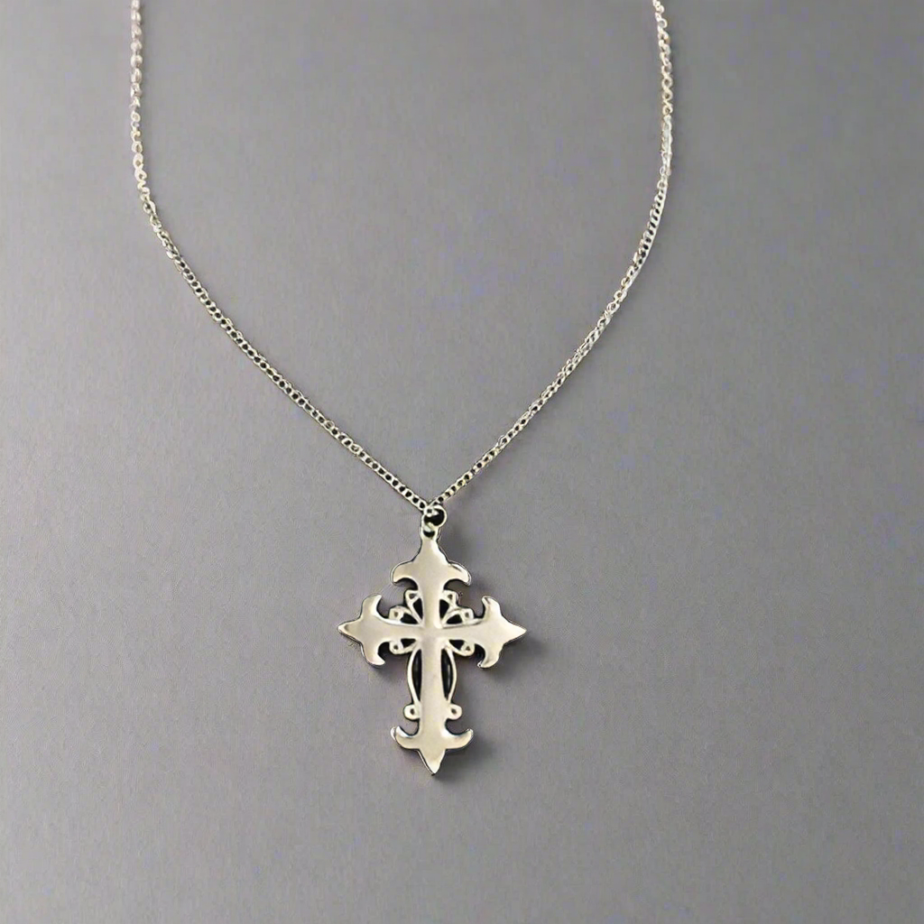 Nickel Cross Necklace - Set of 6