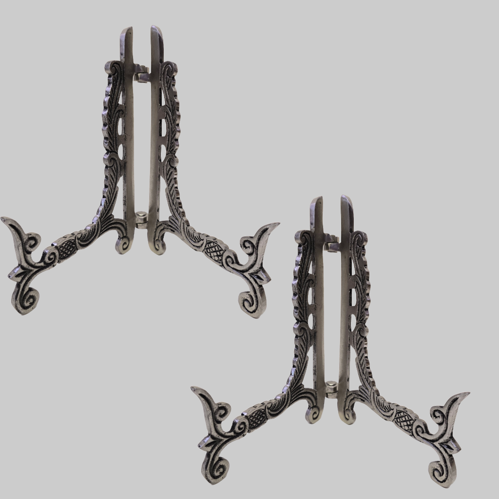 Brushed Nickel 7" Easel - Set of 2