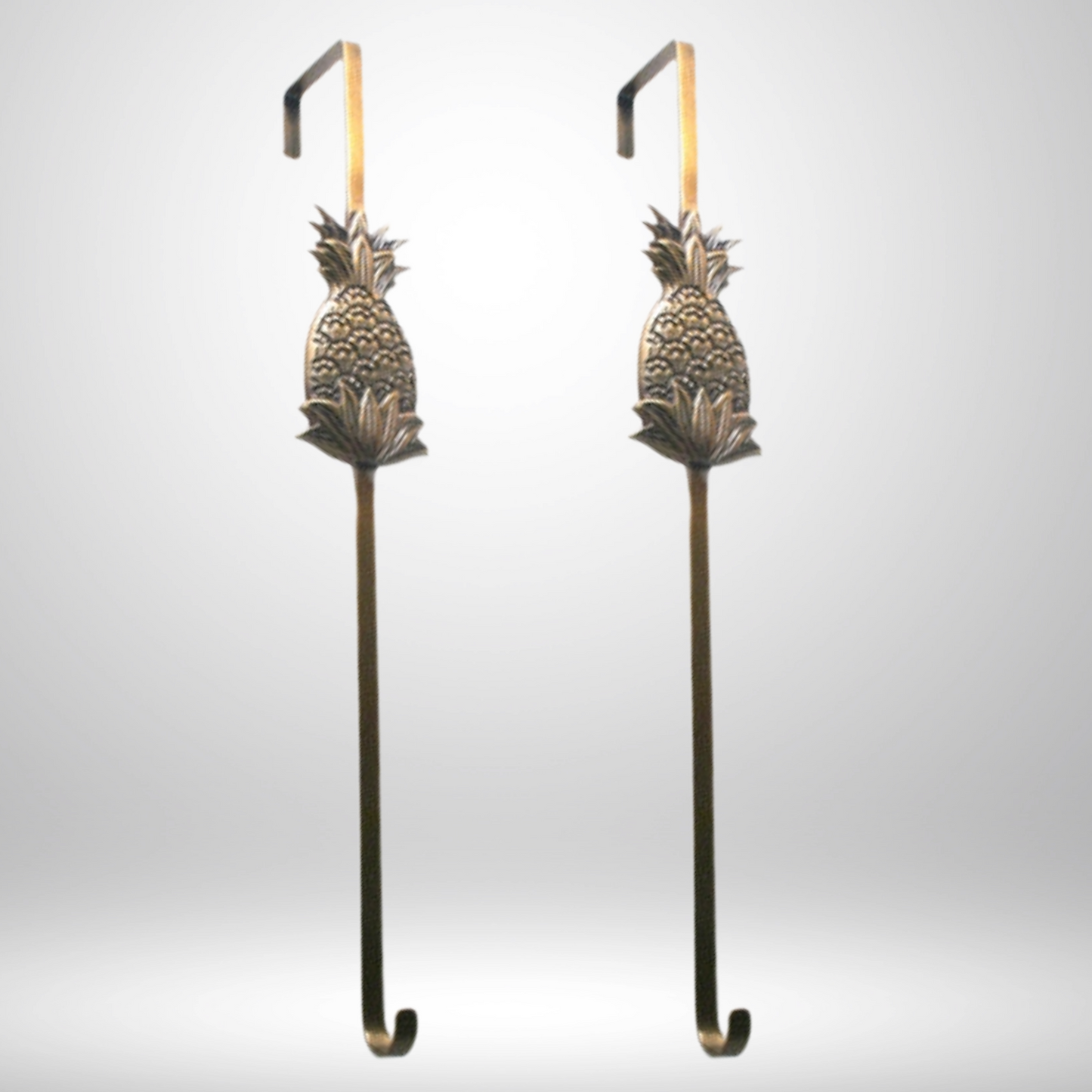 Bronze Pineapple Wreath Holder - Set of 2