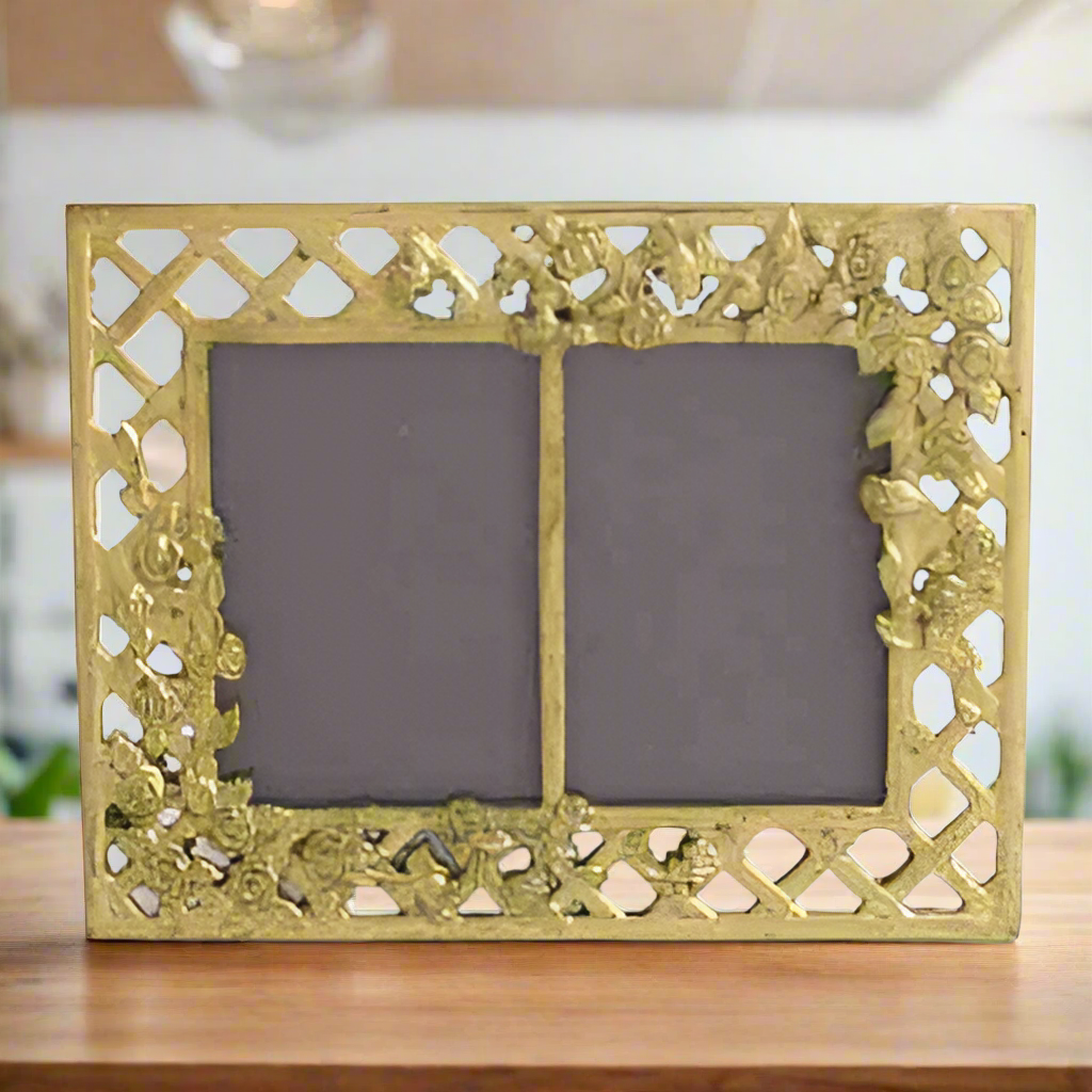 Double Frame With Rose - Set of 2