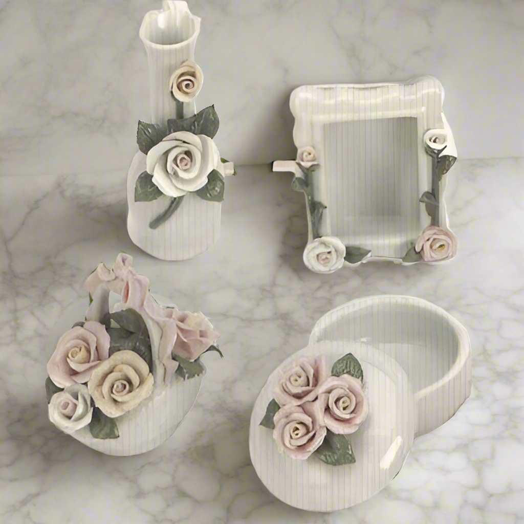 Four Piece Porcelain Assortment - Set of 4