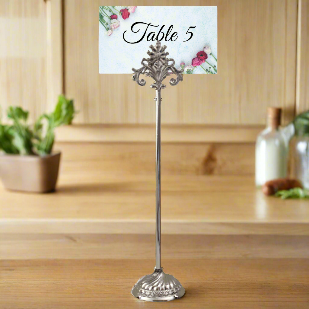 Nickel 13" Table Number - Set of 2