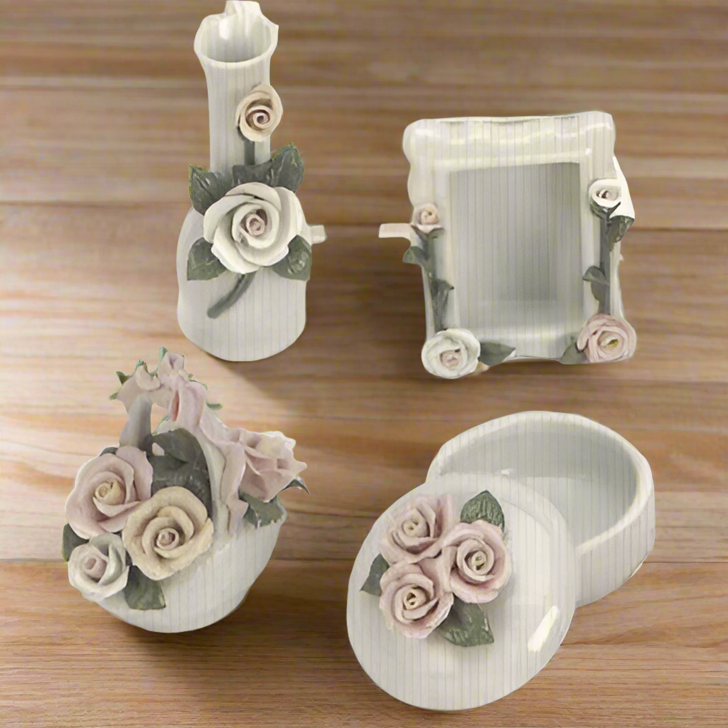 Four Piece Porcelain Assortment - Set of 4