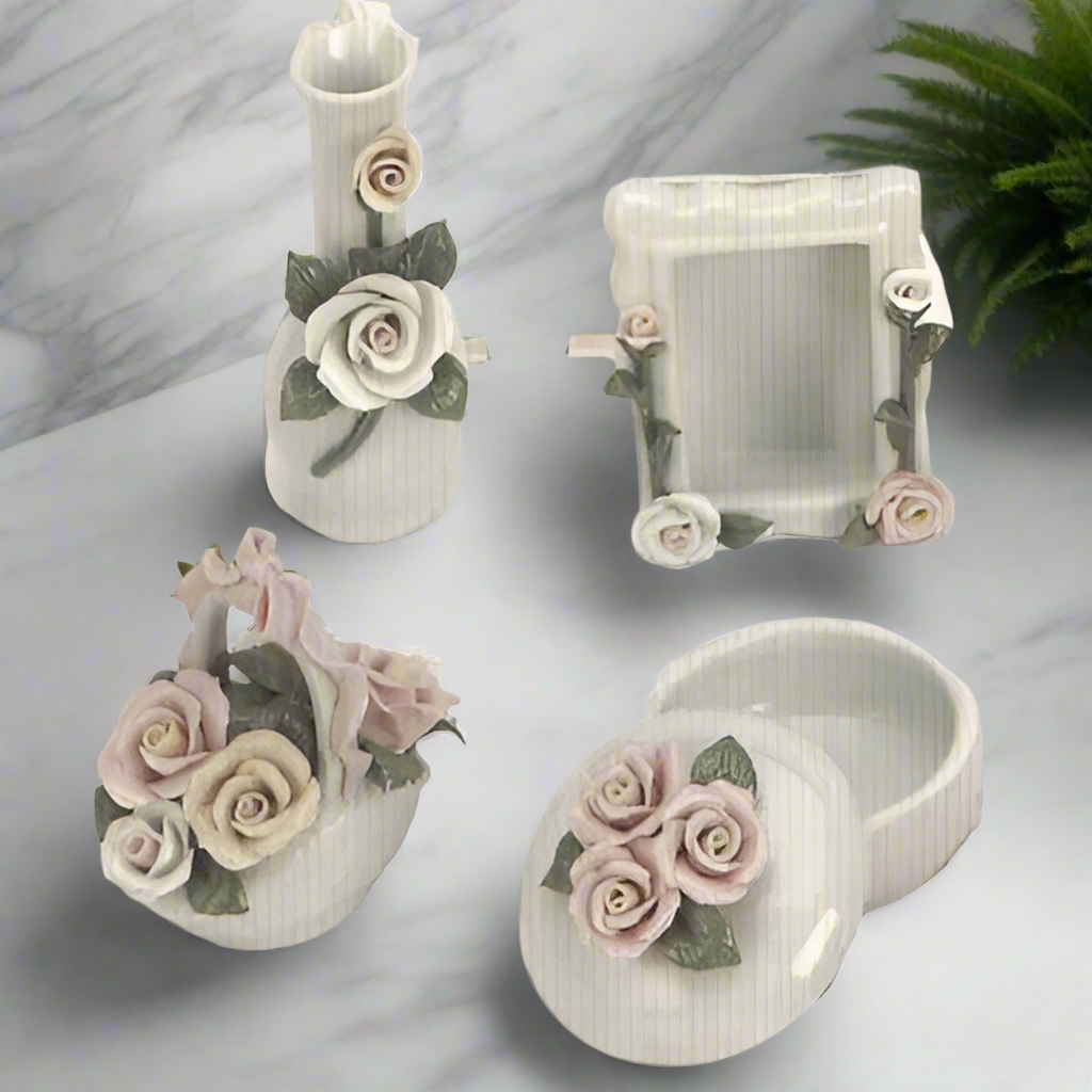 Four Piece Porcelain Assortment - Set of 4