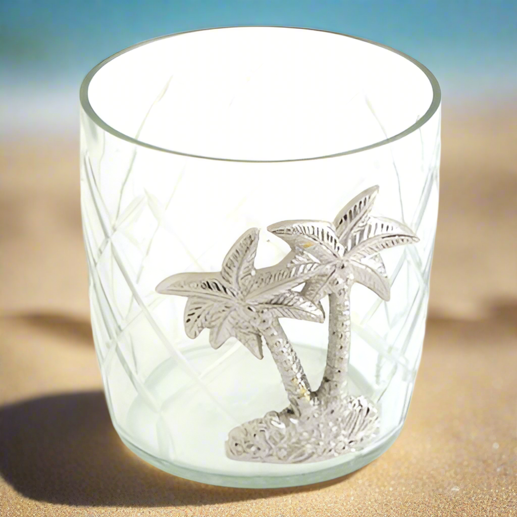 Nickel Tree On Glass - Set of 3