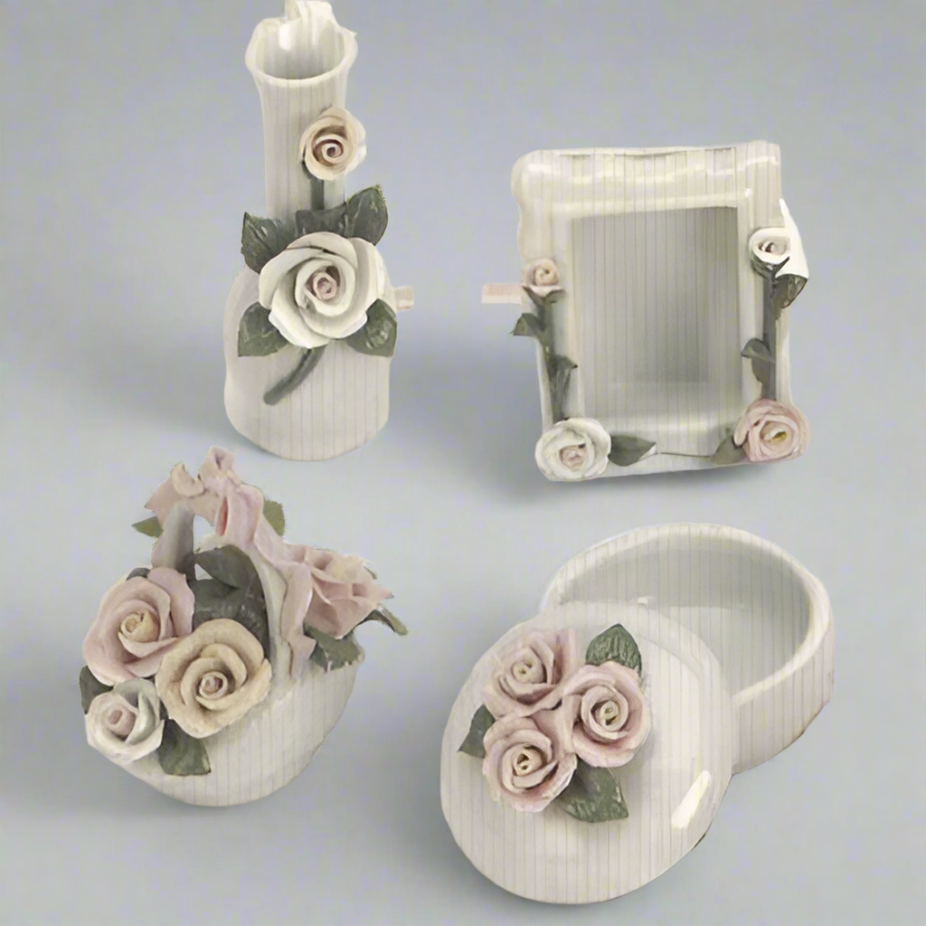 Four Piece Porcelain Assortment - Set of 4