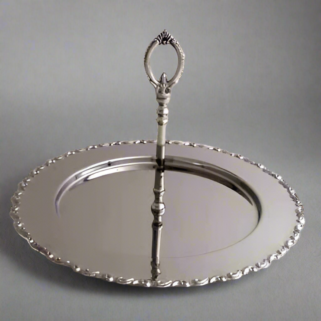 Nickel Tray With Handle