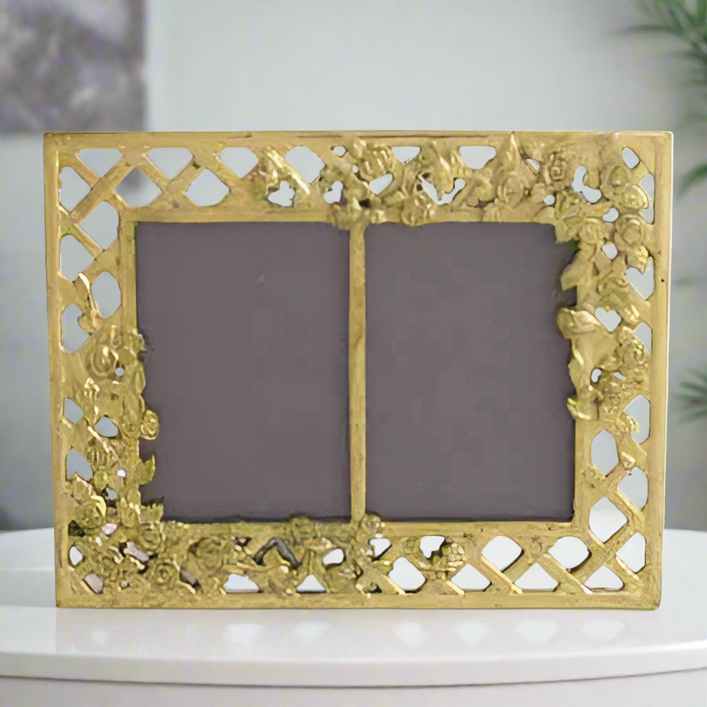 Double Frame With Rose - Set of 2