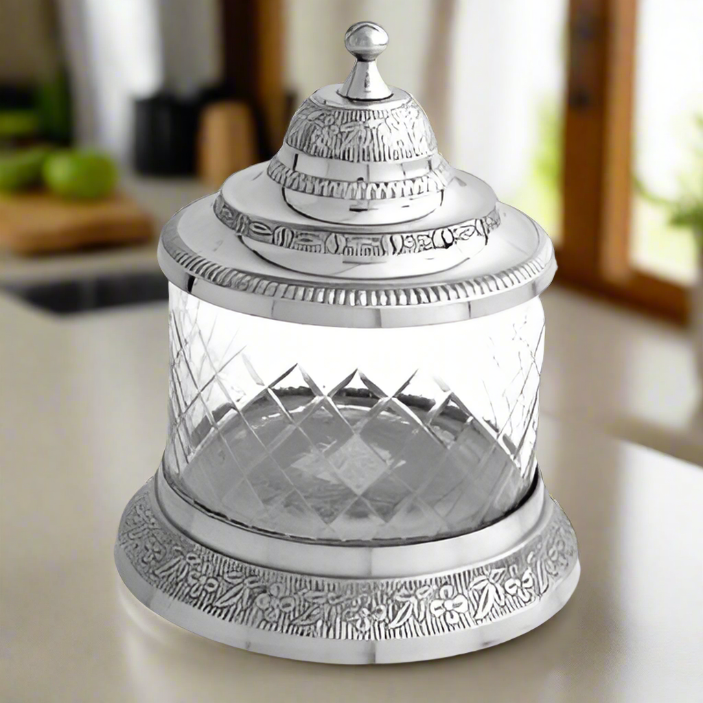 Silver Jar With Cover