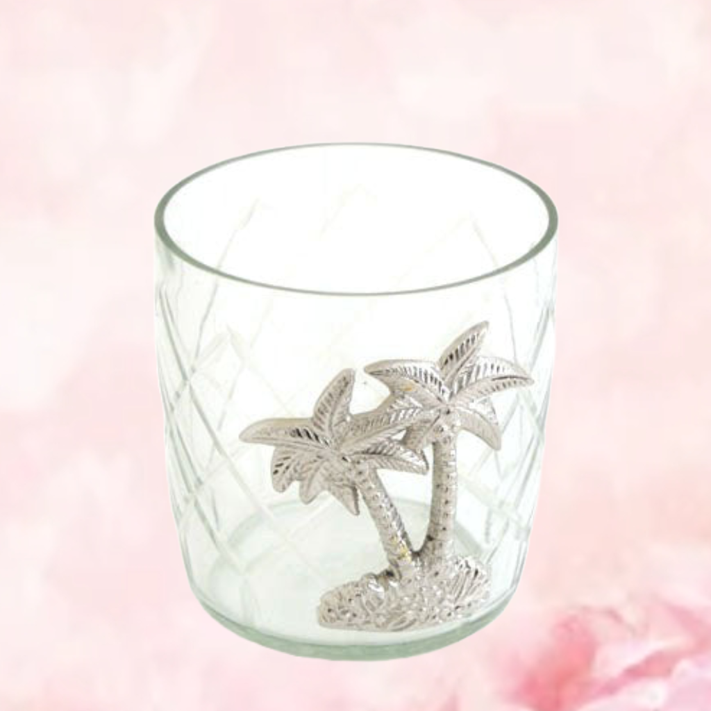 Nickel Tree On Glass - Set of 3