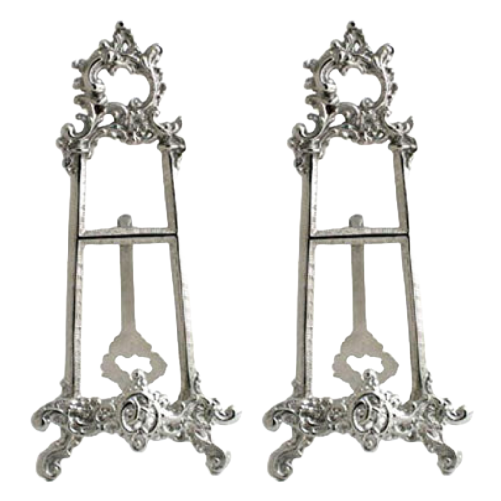 Nickel 15" Easel - Set of 2
