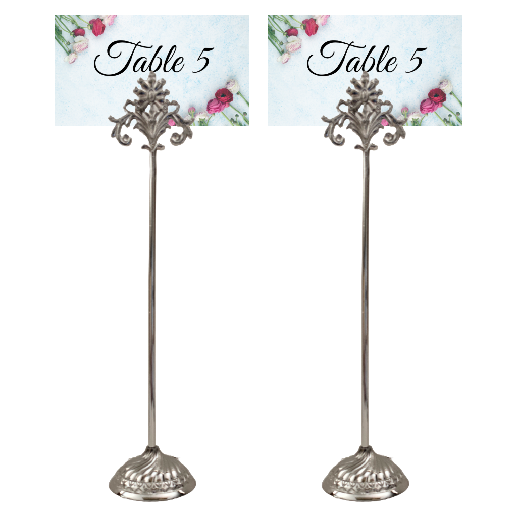 Nickel 13" Table Number - Set of 2