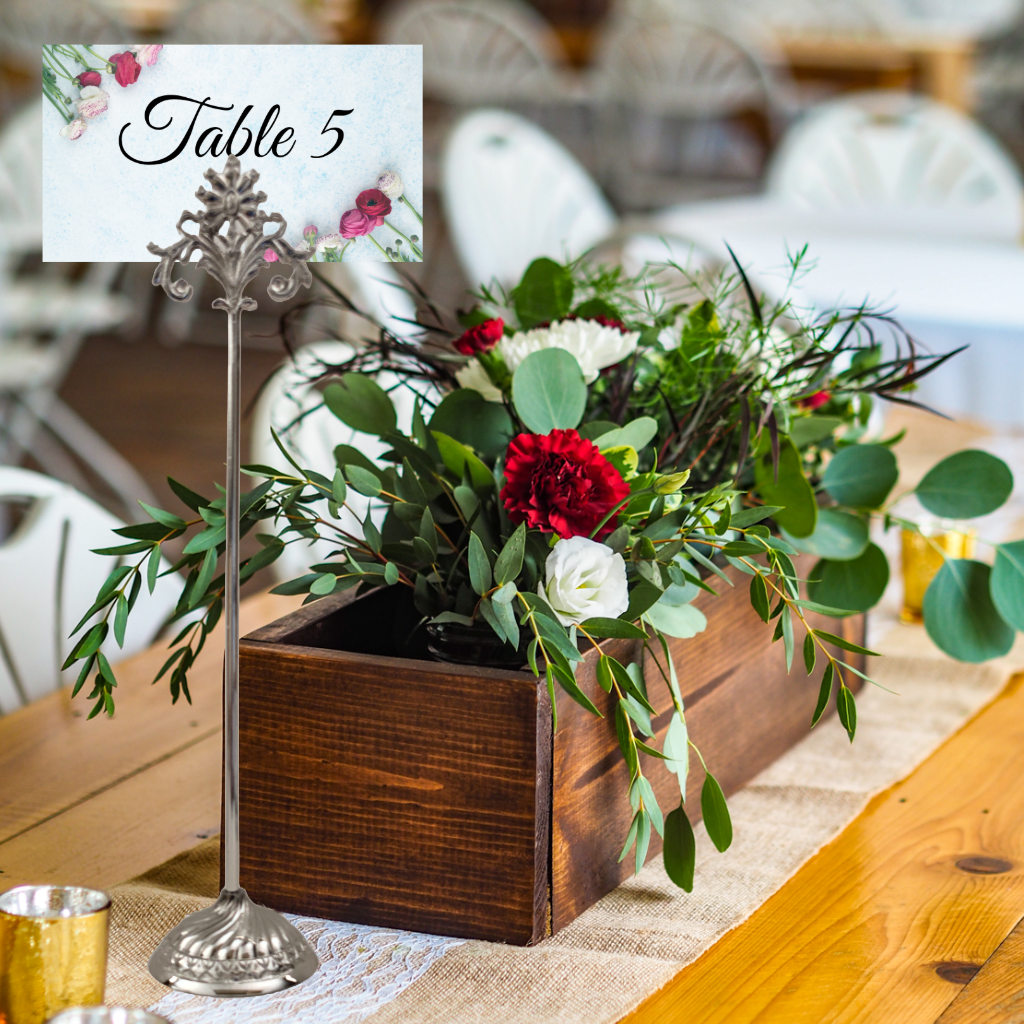 Nickel 13" Table Number - Set of 2