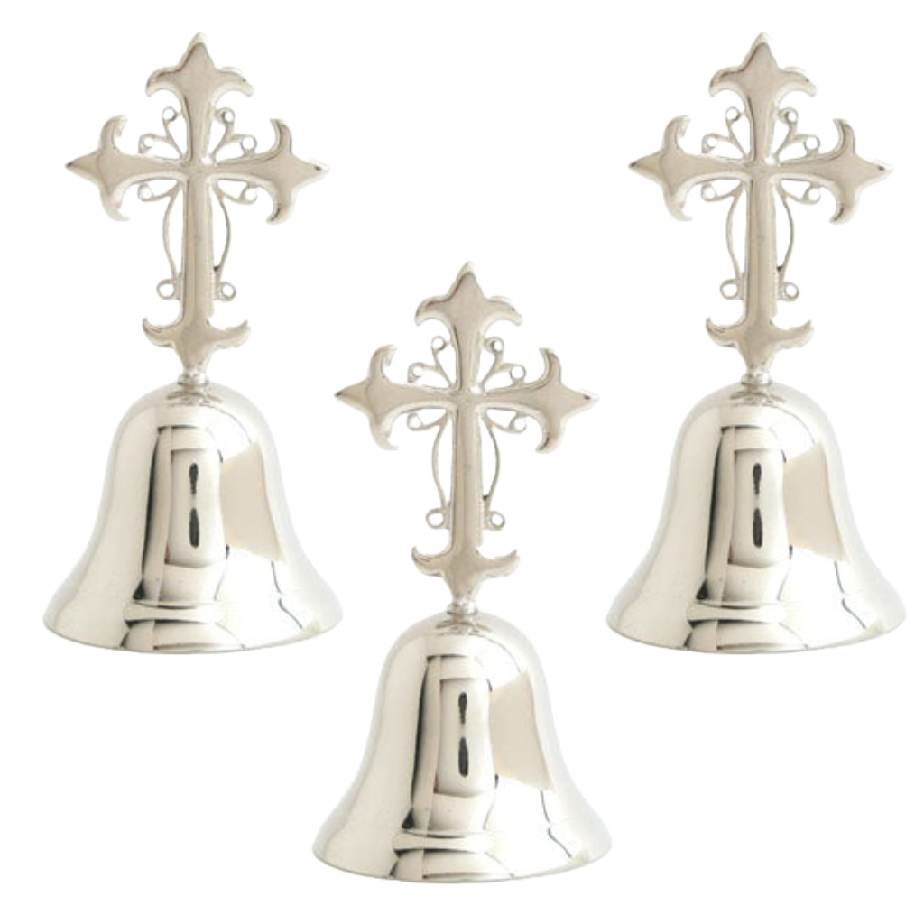 Nickel Cross Bell - Set of 3