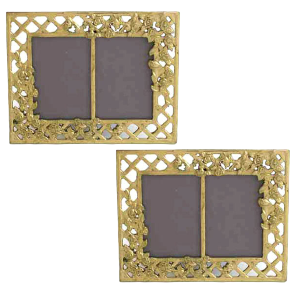 Double Frame With Rose - Set of 2