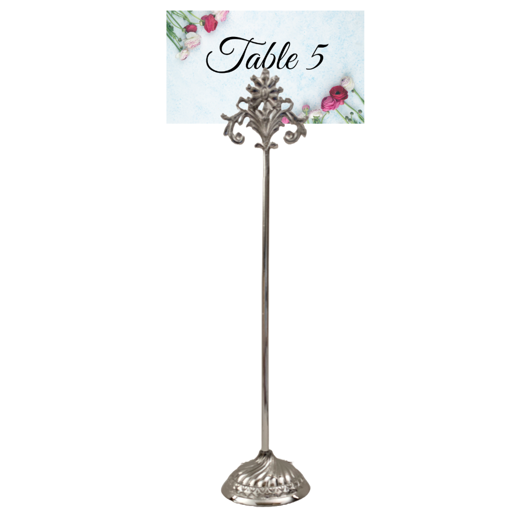 Nickel 13" Table Number - Set of 2