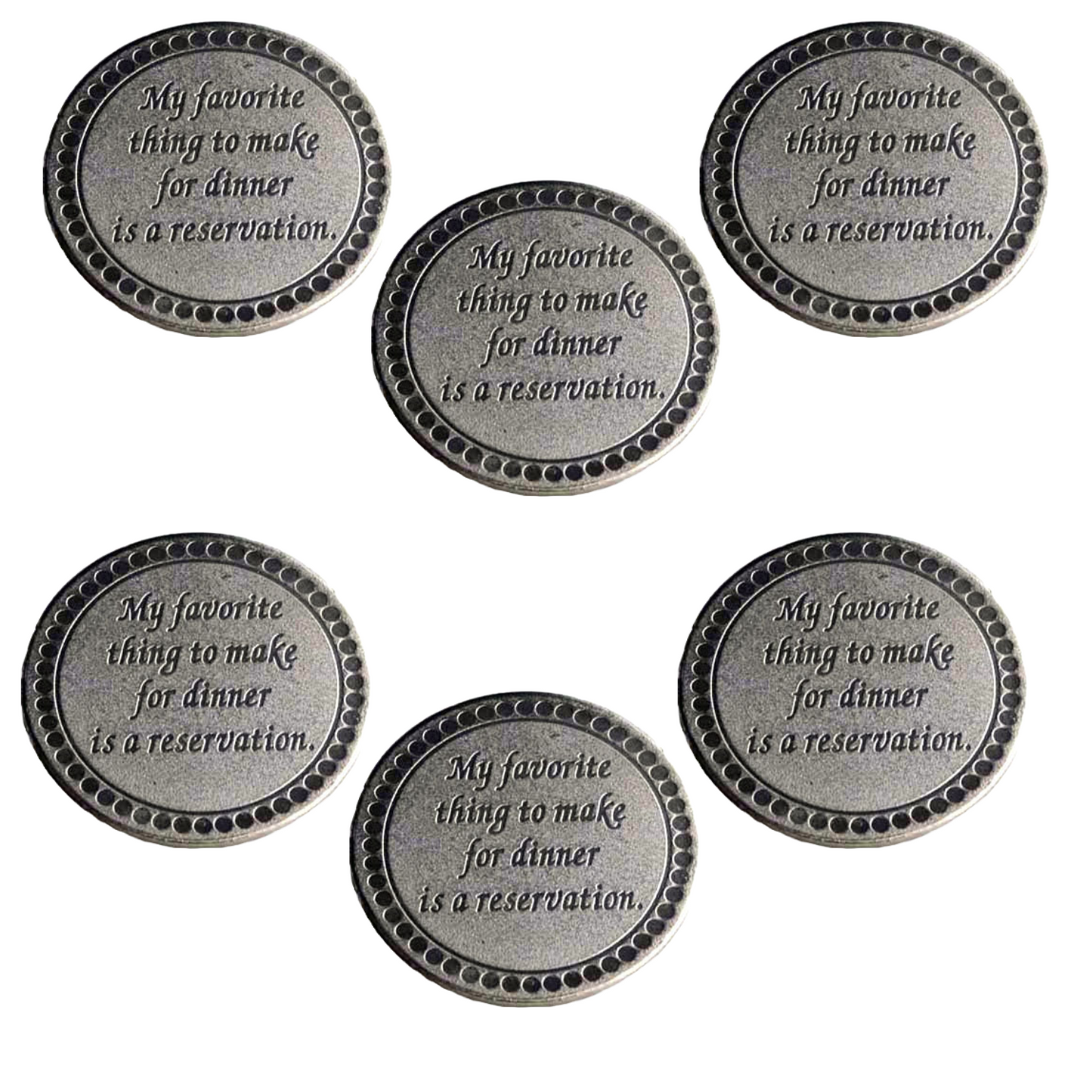 Nickel Magnet - Set of 6