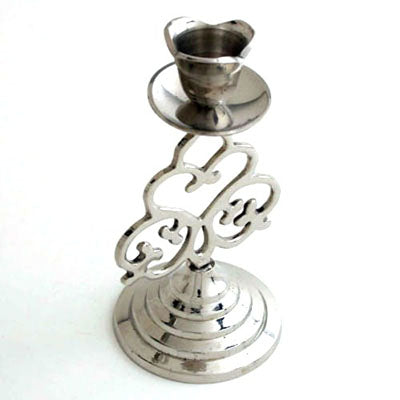 Nickel Candlestick - Set of 2