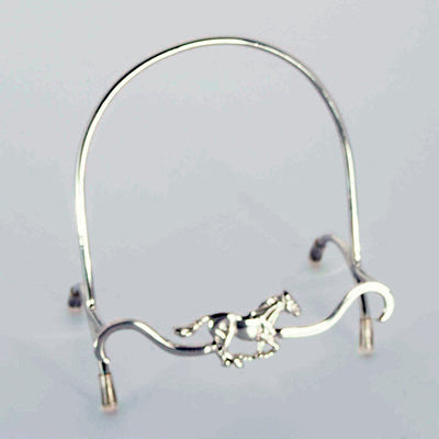 Nickel Easel With Horse - Set of 2
