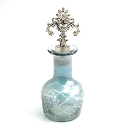 Green Bottle With Topper