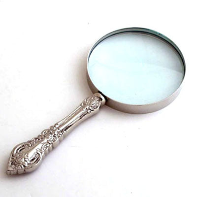 Nickel Magnifying Glass - Set of 3