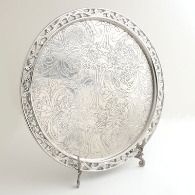 Nickel 14 1/2"Round Tray