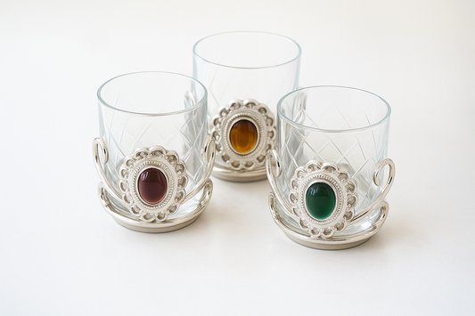 Nickel Votive Holder Asst - Set of 3