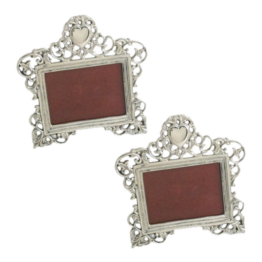 Nickel Heart Frame - Set of 2