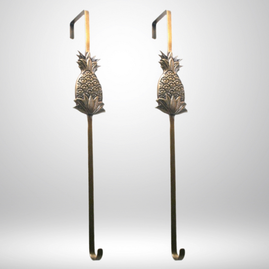Bronze Pineapple Wreath Holder - Set of 2