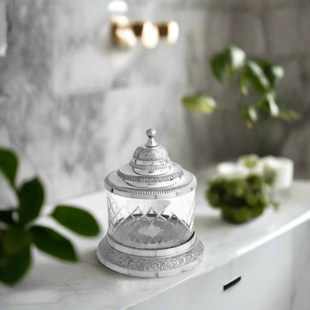 Silver Jar With Cover