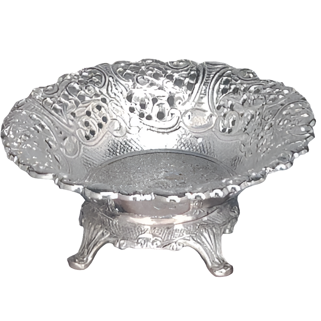 Nickel Victorian Bowl