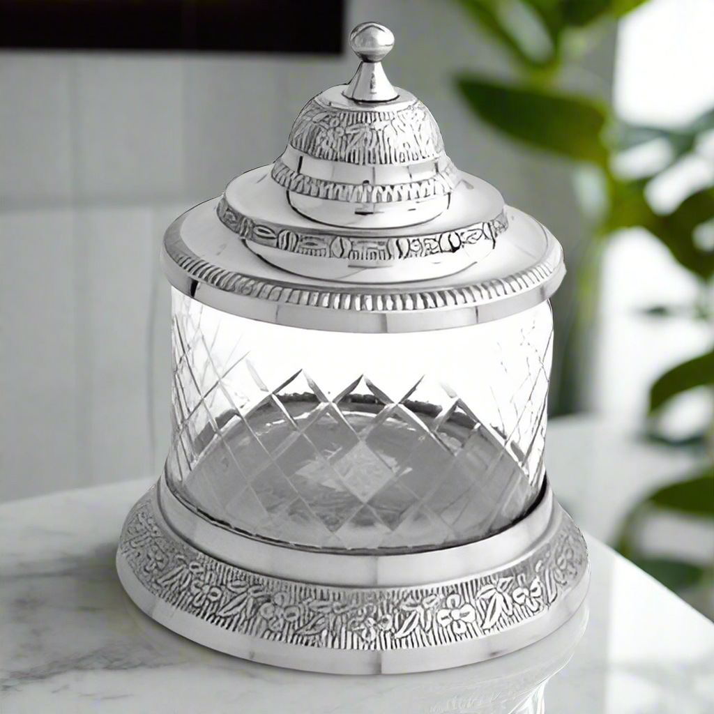 Silver Jar With Cover