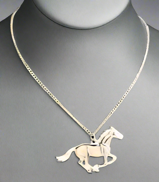 Nickel Horse Pendant - Set of 6