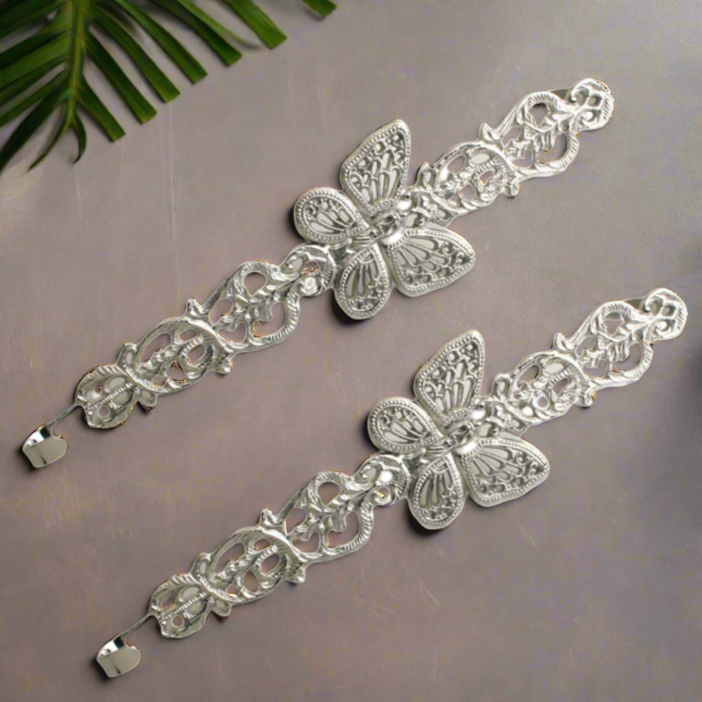 Nickel Wreath Holder - Set of 2