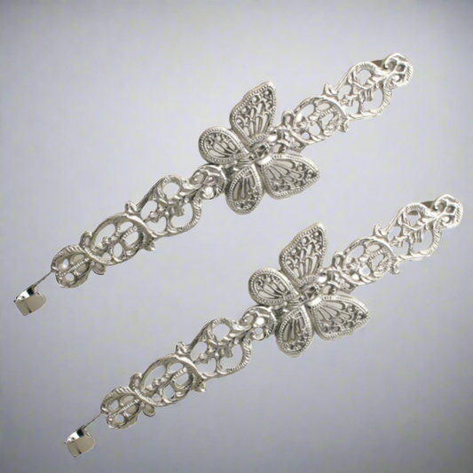 Nickel Wreath Holder - Set of 2