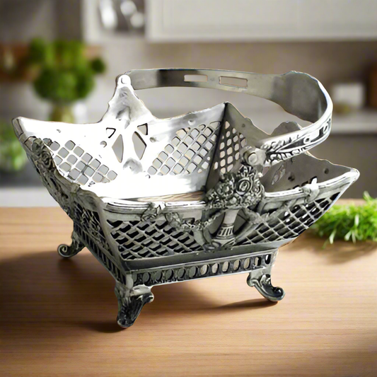 Brushed Nickel Basket