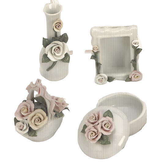 Four Piece Porcelain  Assortment - Set of 4
