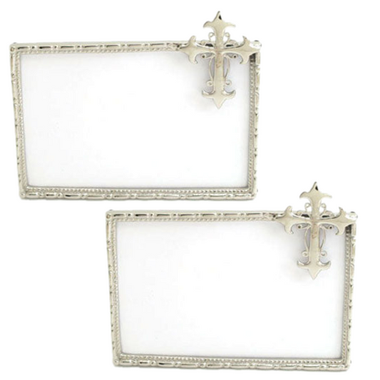 Nickel Cross Frame - Set of 2