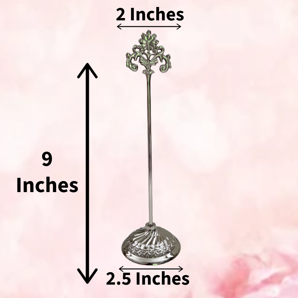 Nickel 9" Table Numb - Set of 4