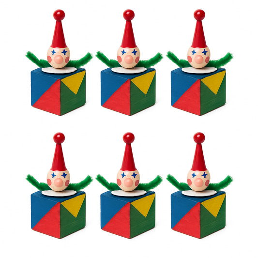 Dollhouse Miniature Jack In Box - Set of 6