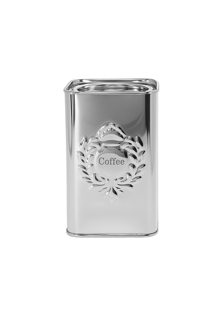 Silver Coffee Canister 6