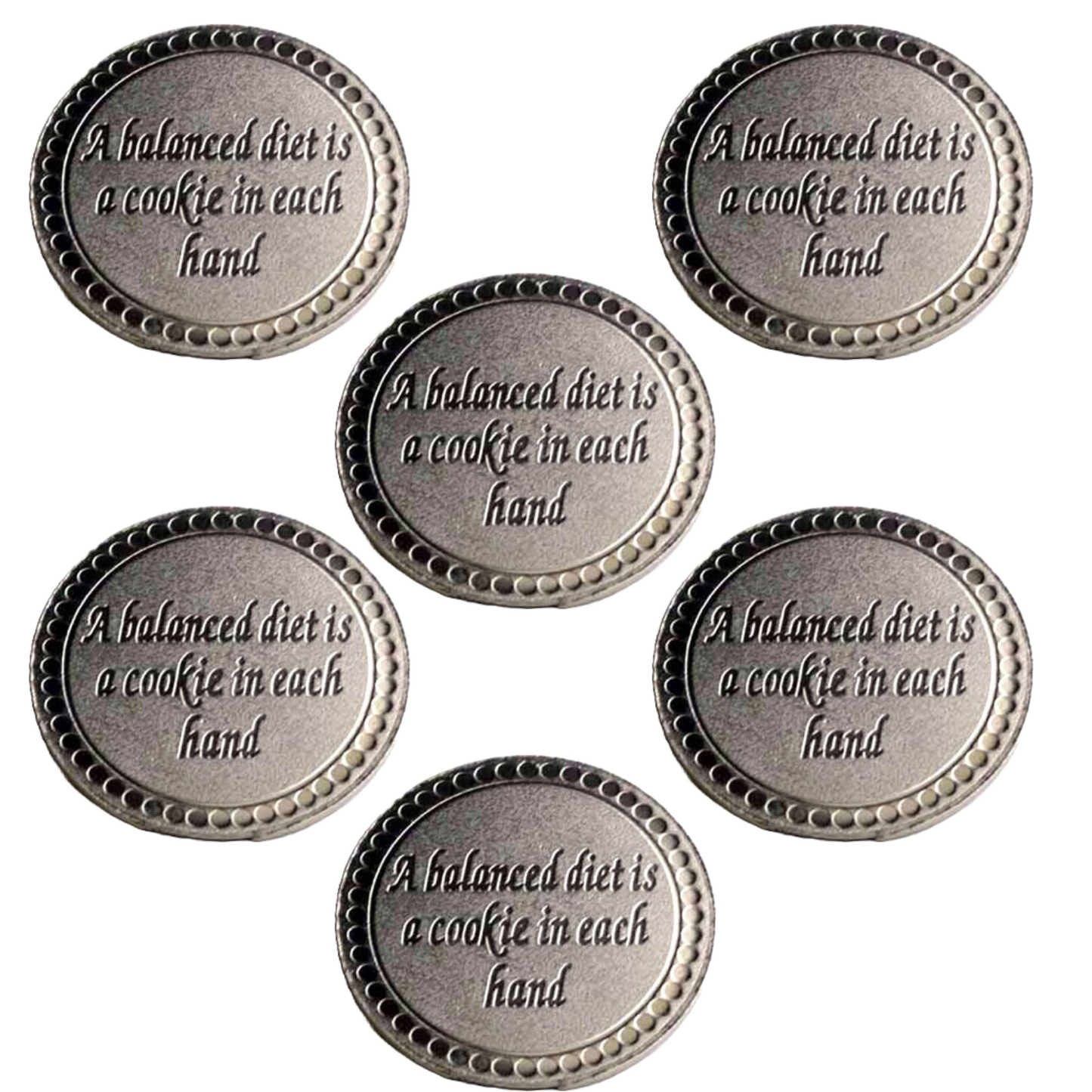 Nickel Magnet - Set of 6