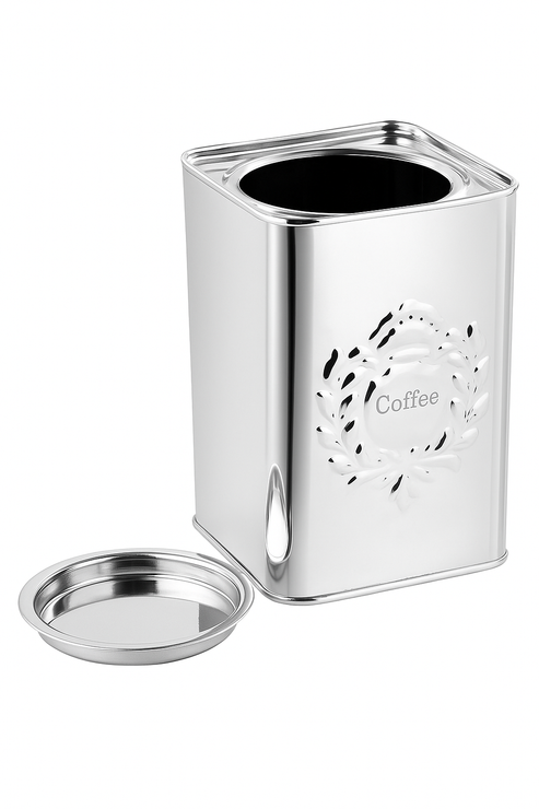 Silver Coffee Canister 6