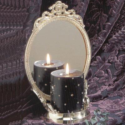 Pillar Holder W/Mirror
