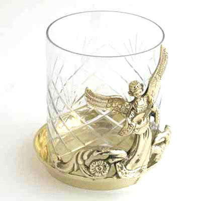 Glass On Angel Base - Set of 3