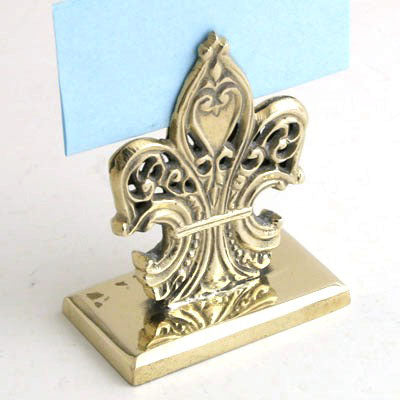 Brass Card Holder - Set of 4