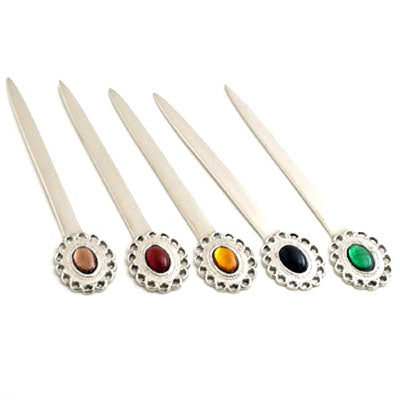 Nickel Letter Opener Assortment - Set of 6