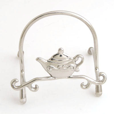 Nickel Teapot Easel - Set of 4