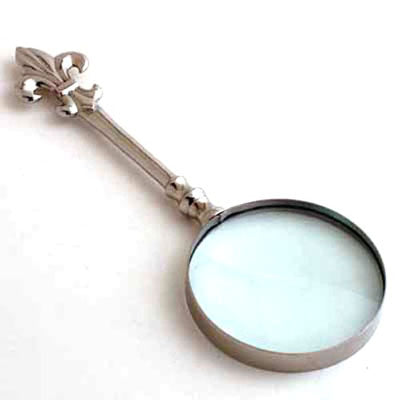 Nickel Magnifying Glass - Set of 2
